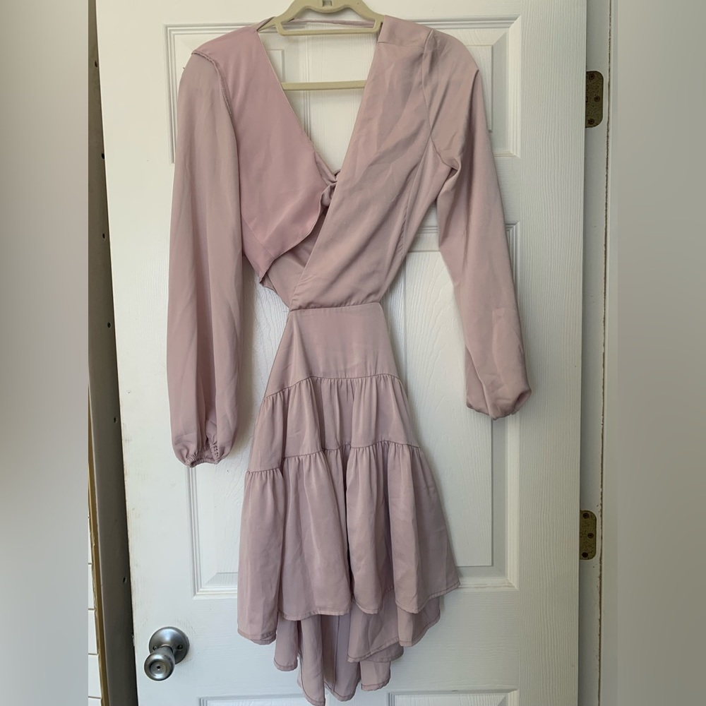 Lush Long Sleeve open Back Dress - Gorgeous